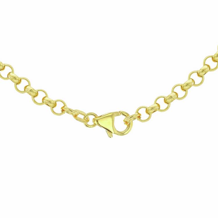 Revere 9ct yellow gold belcher chain 18 inch - British product