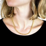 Revere 9ct yellow gold belcher chain 18 inch - British product