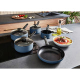 Morphy Richards 5 piece aluminium saucepan set blue, UK version