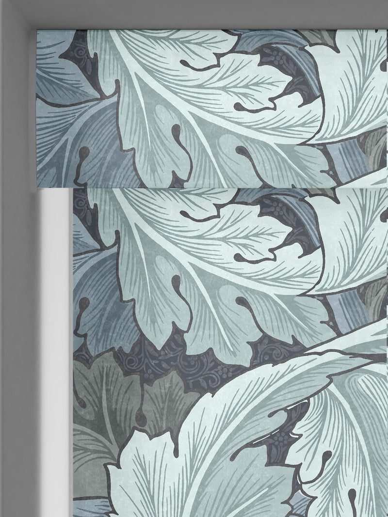 William Morris Indigo Blue Acanthus roller blind (British brand)