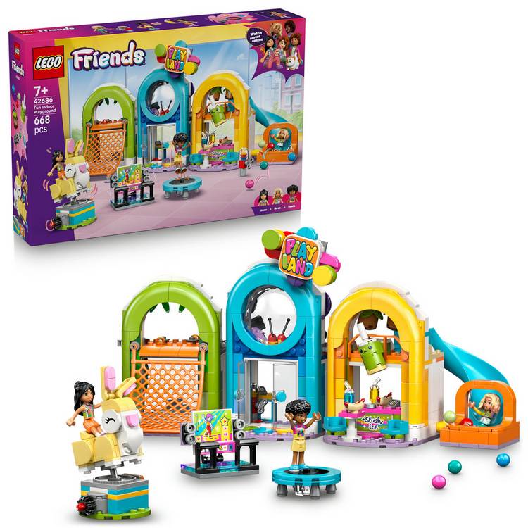 LEGO Friends indoor playground building set 42686 (British brand)