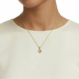 Revere Star of David pendant necklace 9ct yellow gold, UK version