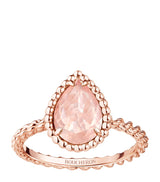 Harrods Boucheron Serpent Bohème Rose Gold and Pink Quartz Ring- Buy online at McGrocer
