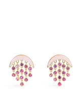 Harrods Emily P. Wheeler Yellow Gold Pink Sapphire and Opal Baby Fringe Earrings- Buy online at McGrocer