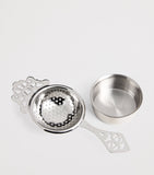 Harrods stainless steel tea strainer, UK version