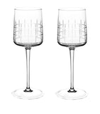 Christofle Graphik red wine glasses set of 2 190ml - British product