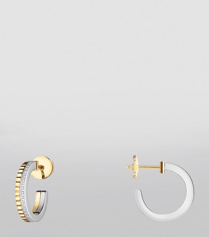 Boucheron Quatre Radiant Edition hoop earrings, imported from the UK