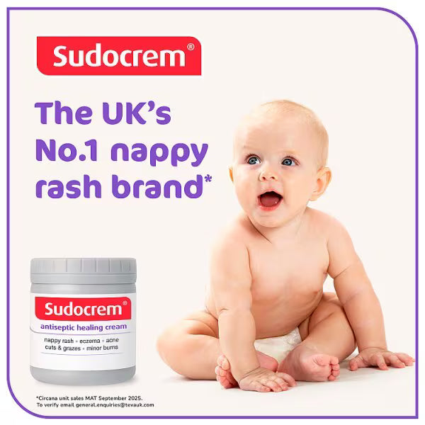 Sudocrem Antiseptic Healing Cream for Nappy Rash 60g (British brand)