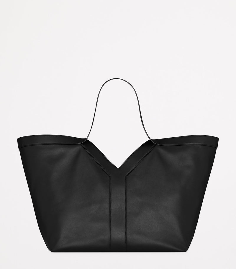Saint Laurent Y Tote bag grained calf leather suede-lined UK version