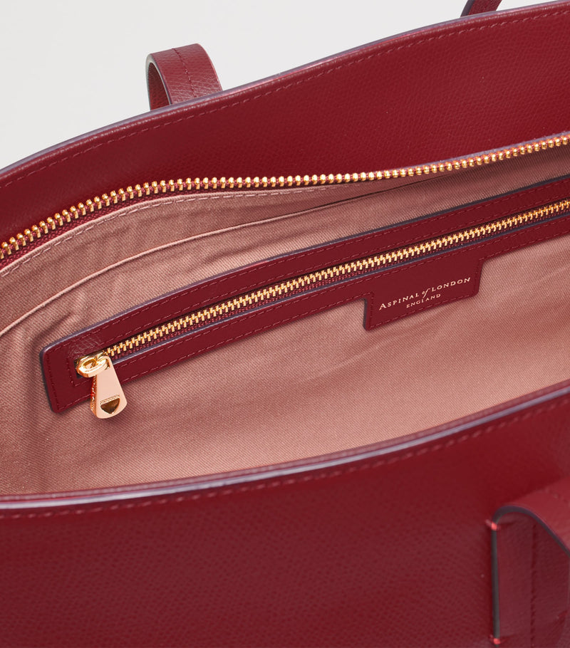 Aspinal Of London East West leather tote bag - British product