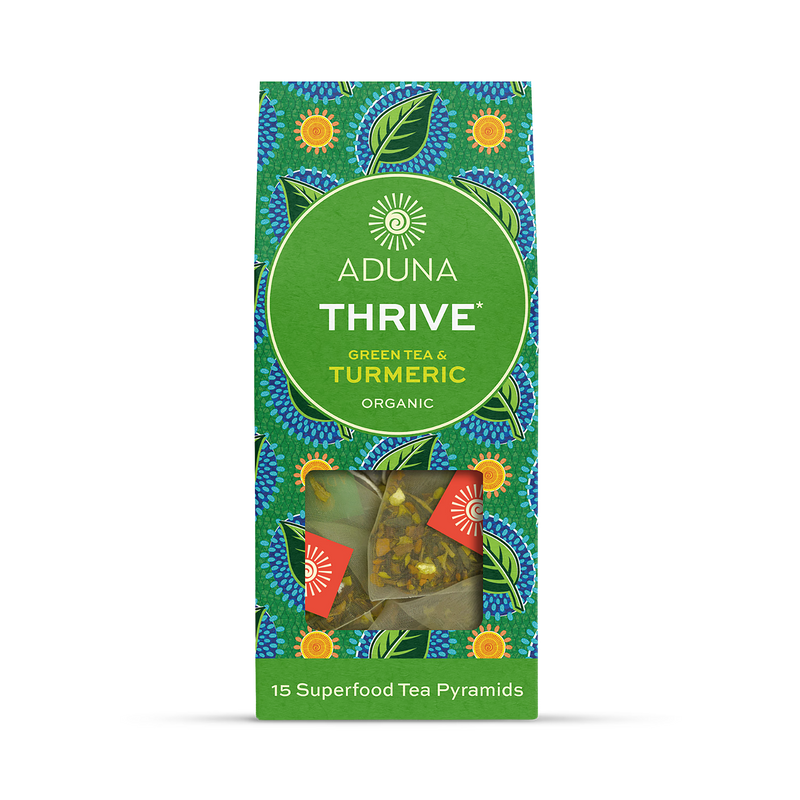 Aduna Thrive superfood green tea 15 tea bags - British product