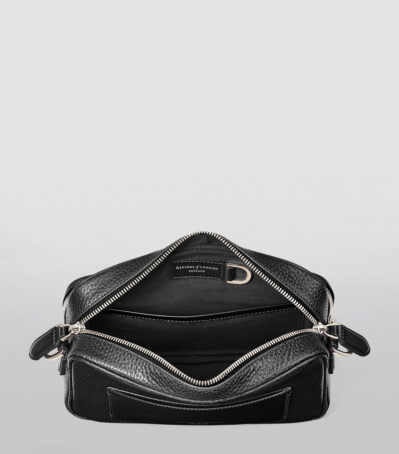 Aspinal of London Leather Reporter East West Messenger Bag, UK version