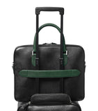 Aspinal of London slim leather Shield briefcase (British brand)