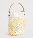 STAUD mini embellished Lila bucket bag 20cm - British product