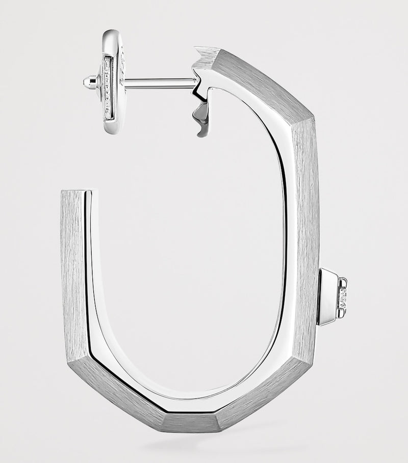 Messika Modernist single hoop earring white gold diamond - British product