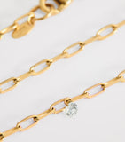 Persée yellow gold diamond Danaé necklace, imported from the UK
