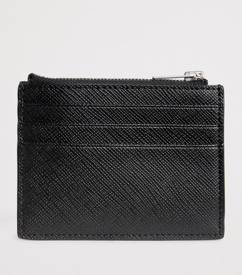 Sandro Paris leather card holder with card slots and coin purse, UK version