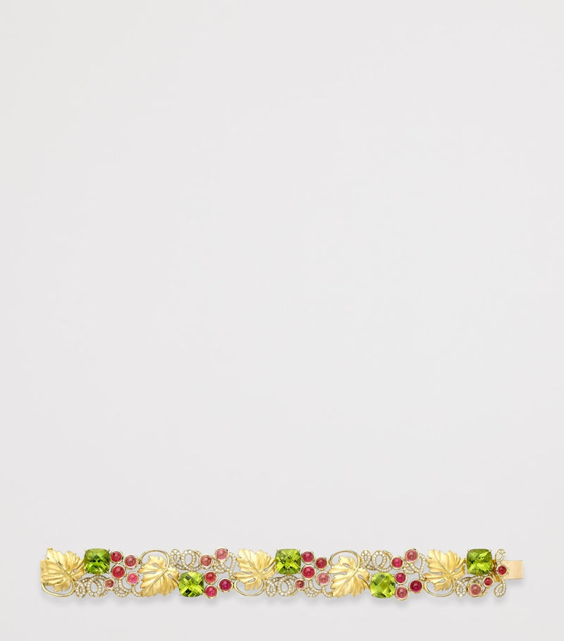 Boodles Great Vine Palace bracelet peridot garnet diamonds (British brand)