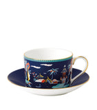 Wedgwood Blue Pagoda teacup and saucer 150ml, UK version