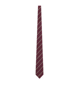 Harrods Saint Laurent Silk-Wool Jacquard Stripe Tie- Buy online at McGrocer