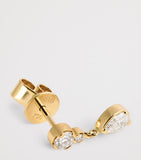 Sophie Bille Brahe yellow gold diamond single drop earring, UK version
