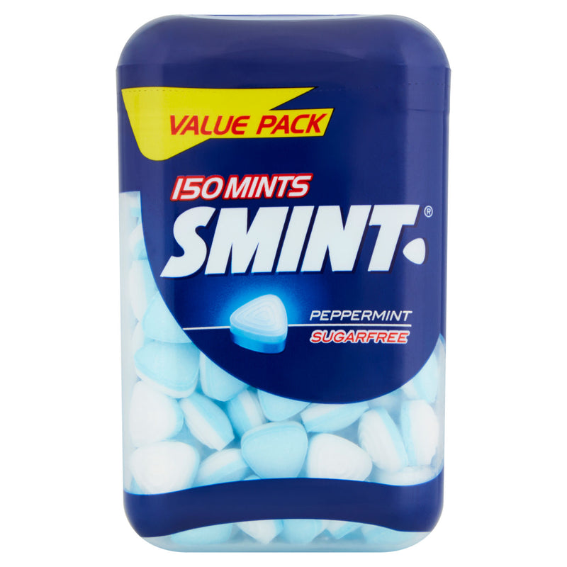 Smint sugarfree peppermint mints 105g tin (British brand)