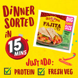 Old El Paso Smoky BBQ Fajita Kit 750g, imported from the UK