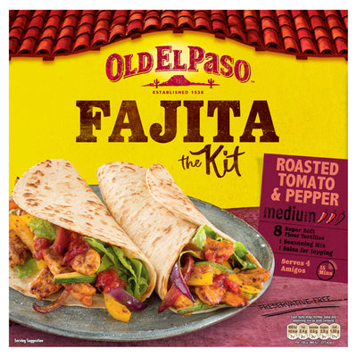 ASDA Old El Paso Roasted Tomato & Pepper Fajita Meal Kit 500g- Buy online at McGrocer