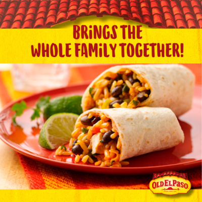 Old El Paso burrito kit bean and chilli mild 620g - British product