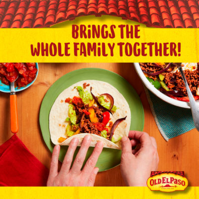 Old El Paso tortilla wraps gluten free 216g, imported from the UK
