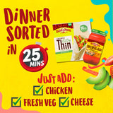 Old El Paso extra thin tortilla wraps 6 pack 192g, imported from the UK