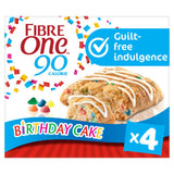 ASDA Fibre One 90 Calorie Birthday Cake Squares 4 x 24g- Buy online at McGrocer