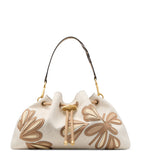 Jimmy Choo medium Cinch bucket bag in recycled canvas (British brand)