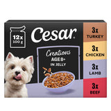 ASDA Cesar Senior Wet Dog Food Pouches Mixed Selection in Jelly 12 x 100g- Buy online at McGrocer