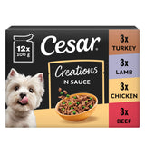 ASDA Cesar Deliciously Fresh Dog Food Pouches Mixed Selection Sauce 12x100g- Buy online at McGrocer