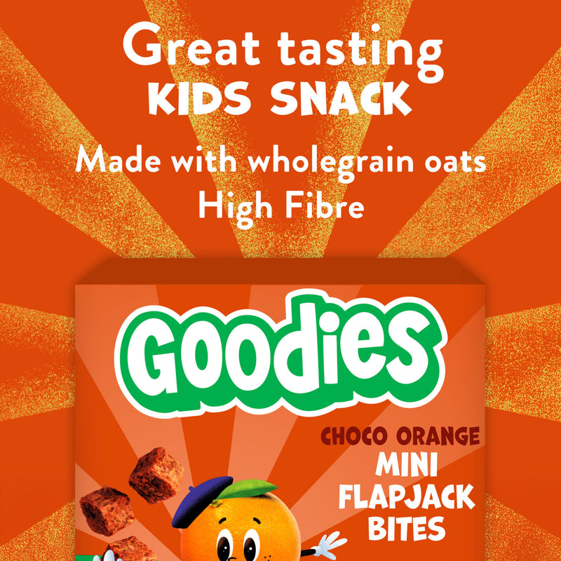 Goodies Chocolate Orange Mini Flapjack Bites Multipack 4x23g, UK version