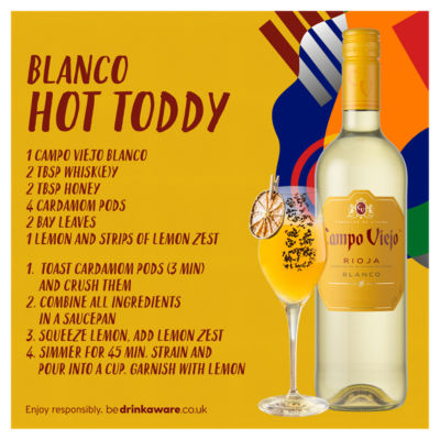 Campo Viejo Blanco white wine 75cl, imported from the UK
