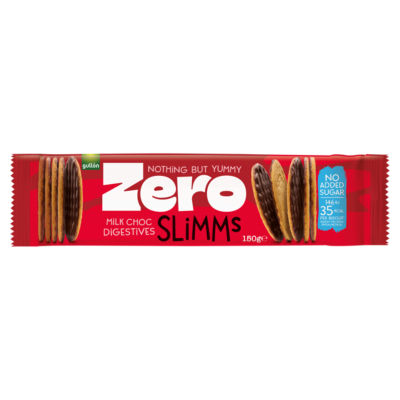 Gullón Zero Milk Chocolate Digestives Slimms biscuits 150g, UK version