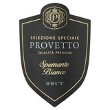 Provetto Spumante Bianco Brut sparkling wine 75cl, imported from the UK