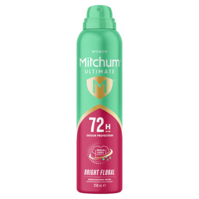 Mitchum Bright Floral antiperspirant deodorant 250ml, UK version