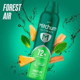 Mitchum antiperspirant deodorant Forest Air 250ml (British brand)