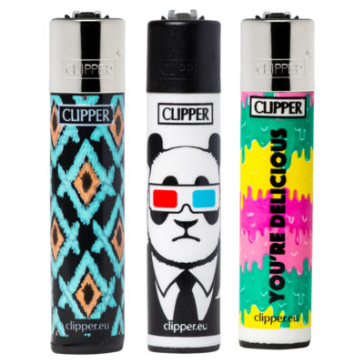 Clipper Feuerzeug mit bedrucktem Design, nachfüllbar - Britisches Produkt