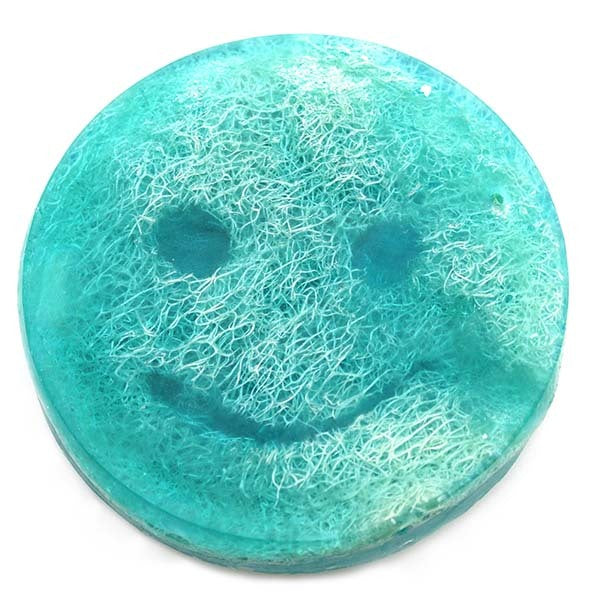 Sisal Glow Face Loofah Soap Raspberry Pomegranate 120g (British brand)