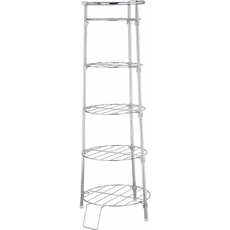 Argos Home 5 tier circular chrome pan stand (British brand)