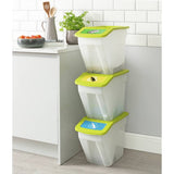 Curver recycling bins set of 3 34 litre, imported from the UK