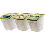 Curver recycling bins set of 3 34 litre, imported from the UK