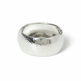 Freedom silver-tone textured chunky bracelet 19cm, imported from the UK