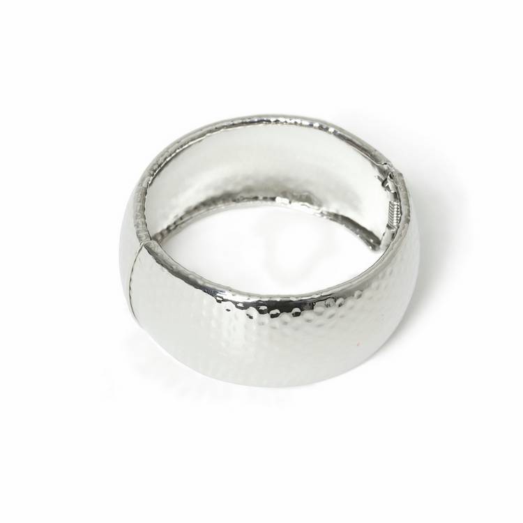 Freedom silver-tone textured chunky bracelet 19cm, imported from the UK