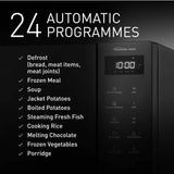 Panasonic 1000W solo microwave 32L black, imported from the UK