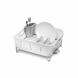 Simplehuman plastic compact dish rack white (British brand)